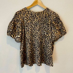 Leopard print blouse